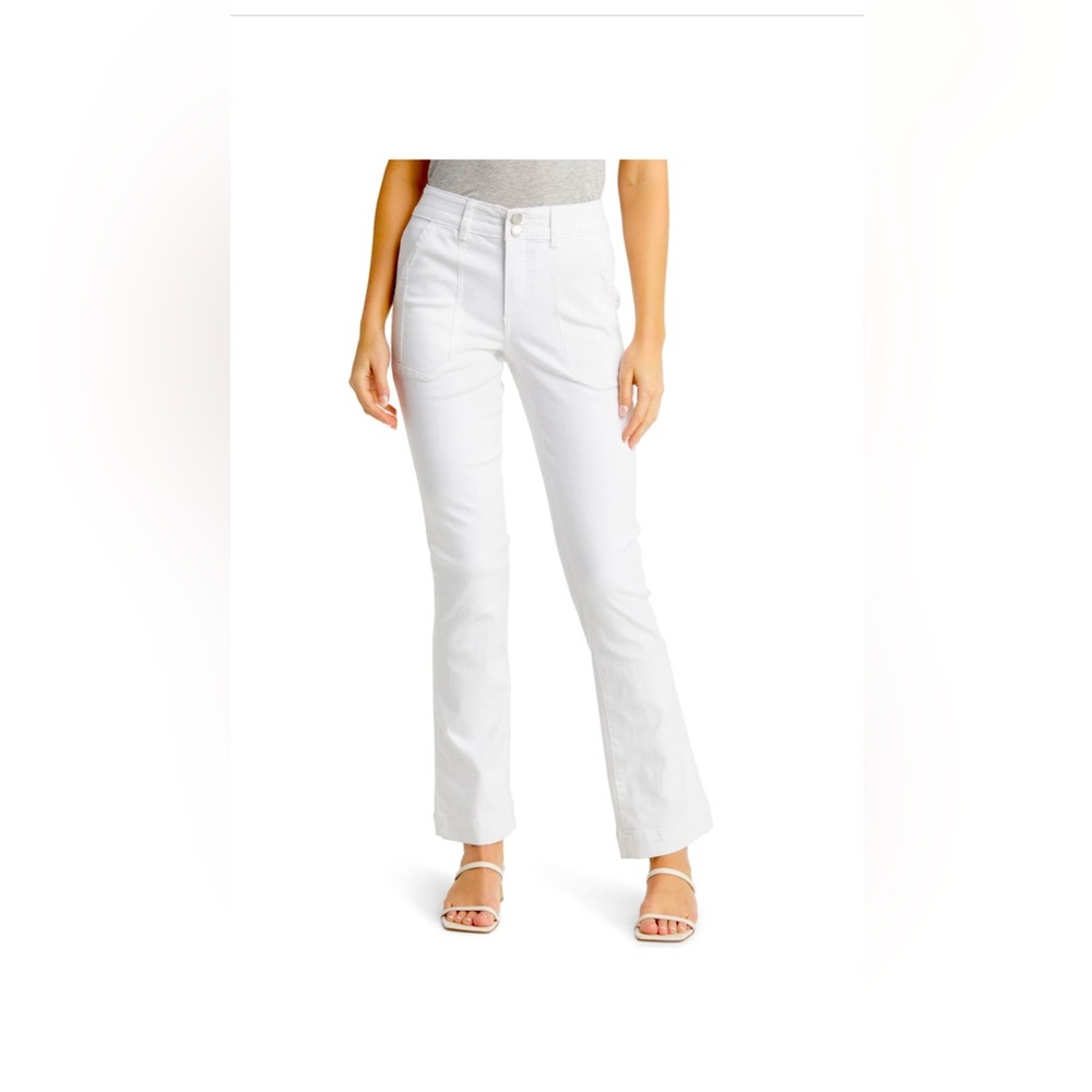 NWT SZ 26 Wit & Wisdom ‘Ab'Solution High Waist
Flare Jeans in Optic White